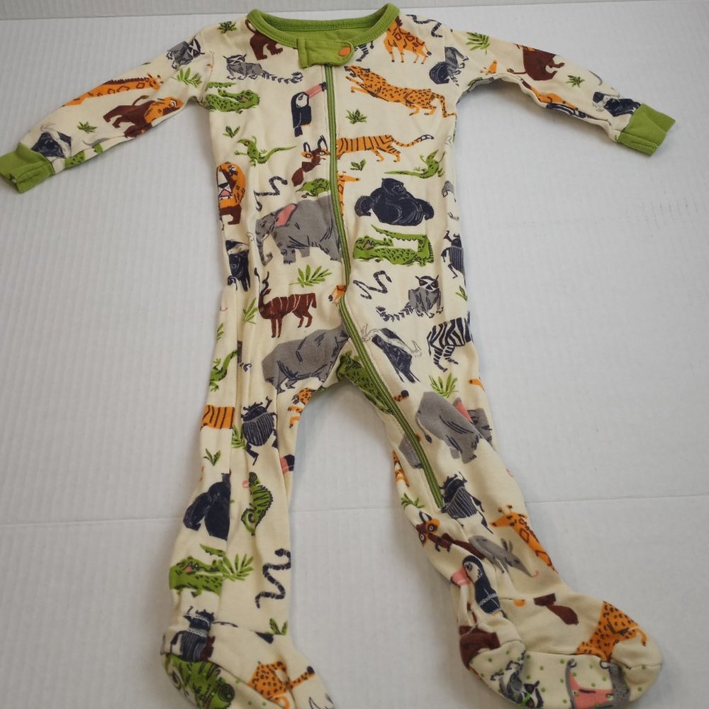 Hatley Zoo Animals Full Zip Footed Sleeper